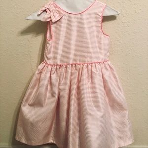 Janie and Jack Pink Party Dress with Bow Accent